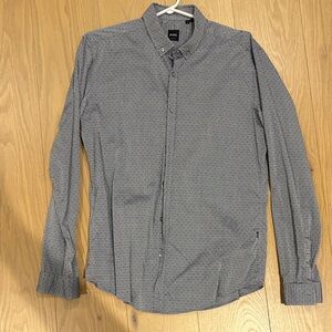 Hugo Boss Men's Shark skin Button-Down Shirt